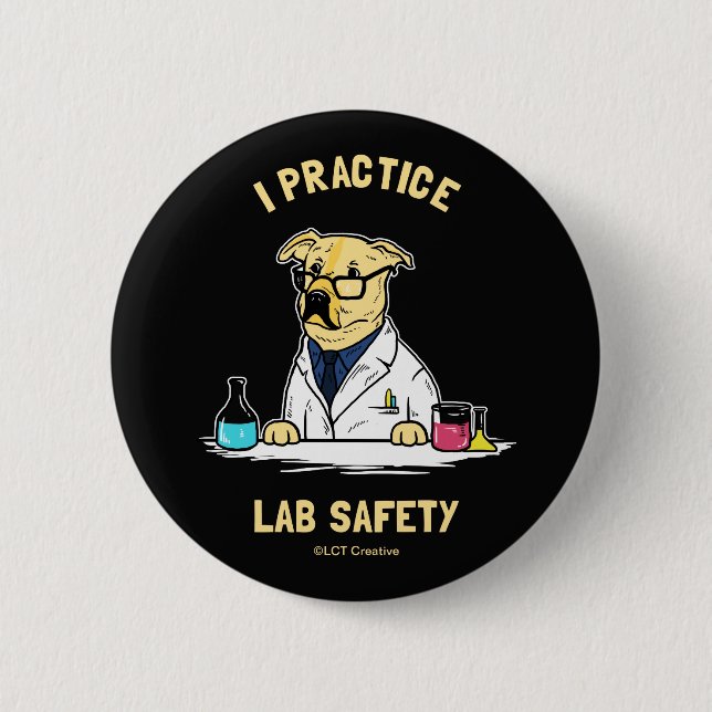 I Practice Lab Safety Button (Front)