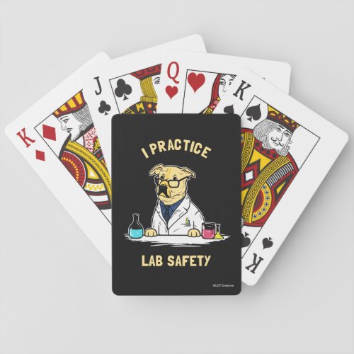 I Practice Lab Safety Poker Cards