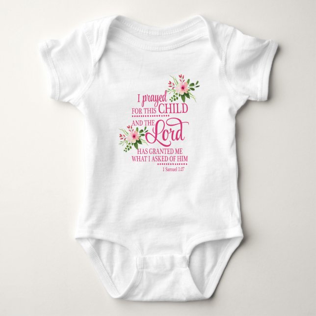 I prayed For This Child Bodysuit (Front)