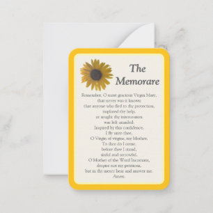 “I Prayed for You Today” Memorare Notecard