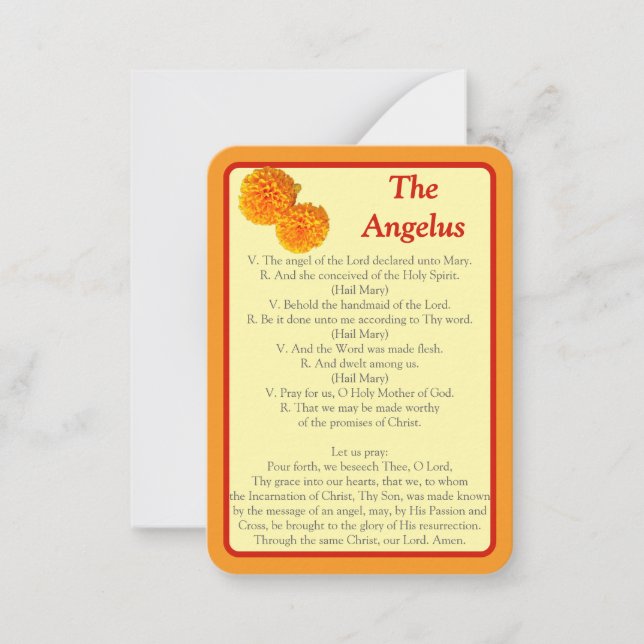 “I Prayed for You Today” The Angelus Notecard (Front)