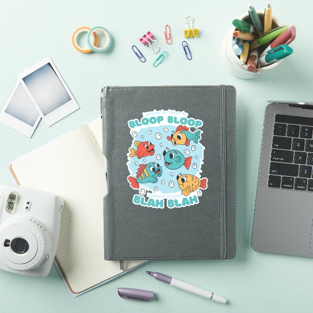 I PREFER BLOOP BLOOP INSTEAD OF YOUR BLAH BLAH  STICKER (iPad Cover)