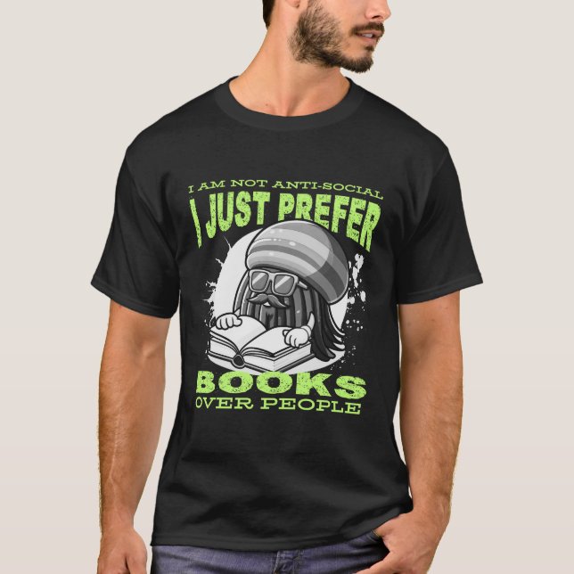 I prefer books T-Shirt (Front)