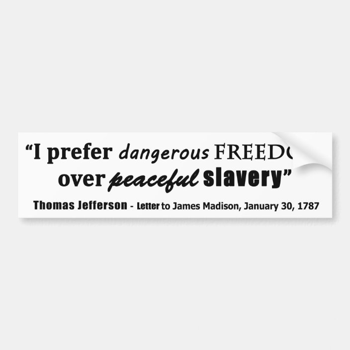 Thomas Jefferson Freedom Quote Libertarian Sticker Car Bumper Decal Auto Accessories Primebooth Fan Shop