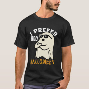 I Prefer Halloween Funny Ghost Matching Family Cos T-Shirt