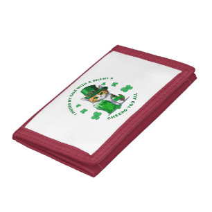 I Prefer My Kale With A Silent K Funny Beer Lover Tri-fold Wallet