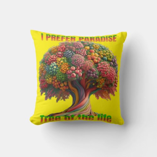 I prefer Paradise Tree of Life Throw Pillow