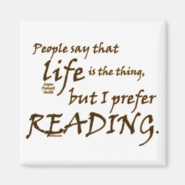 I Prefer Reading Magnet (Front)