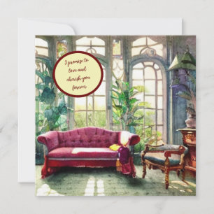 I promise to love and cherish you forever note card