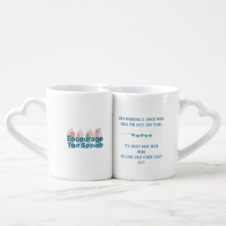 I promise to love you more every day. coffee mug set