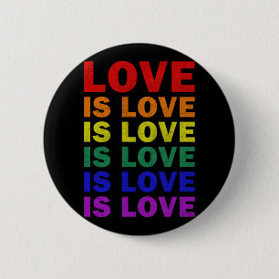 I Promise To Teach Love LGBT-Q Pride Proud Ally Te Button