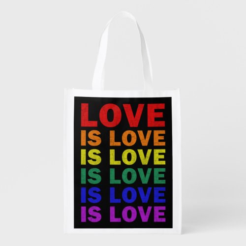 I Promise To Teach Love LGBT_Q Pride Proud Ally Te Grocery Bag