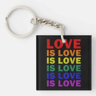 I Promise To Teach Love LGBT-Q Pride Proud Ally Te Keychain
