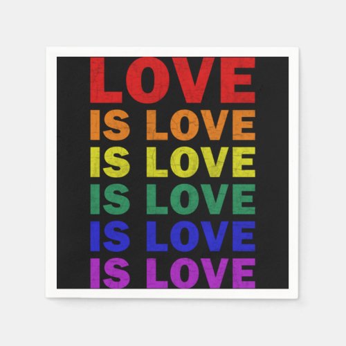 I Promise To Teach Love LGBT_Q Pride Proud Ally Te Napkins