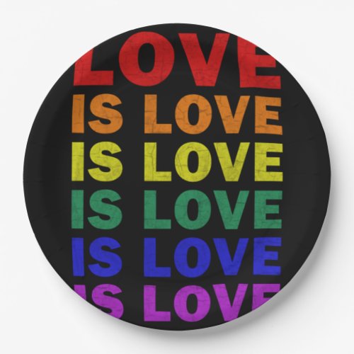 I Promise To Teach Love LGBT_Q Pride Proud Ally Te Paper Plates