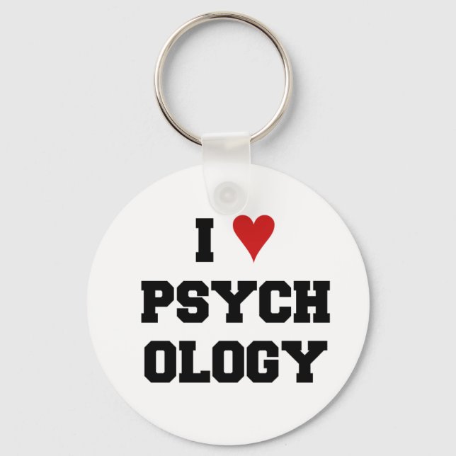 I ♥ PSYCHOLOGY KEYCHAIN (Front)