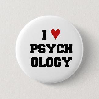 I ♥ PSYCHOLOGY PINBACK BUTTON