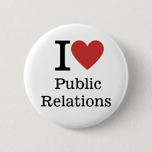 I ❤️ Public Relations for employees CUSTOM Pins