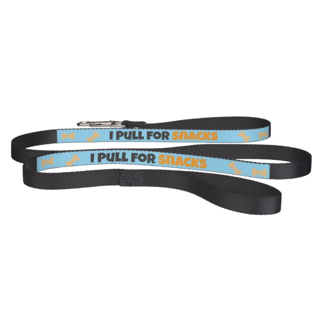 I Pull for Snacks Funny Dog Pet Leash (Full)