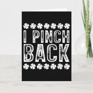 I Punch Ck Funny St Patrick's Day I Pinch Ck  Card