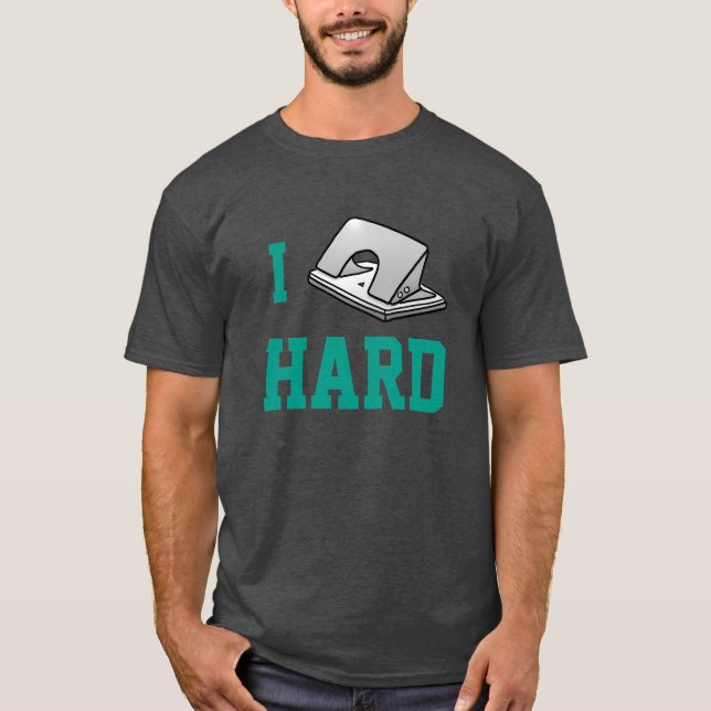 I Punch Hard Funny Office Humor T-Shirt (Front)