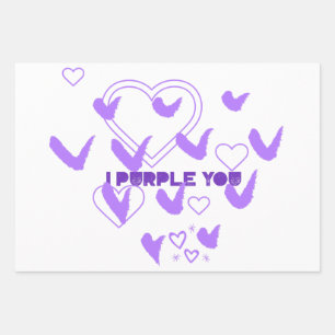 I Purple You Wrapping Paper Sheets