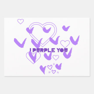 I Purple You Wrapping Paper Sheets
