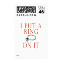 I Put a Ring on It Groom Engagement stamp