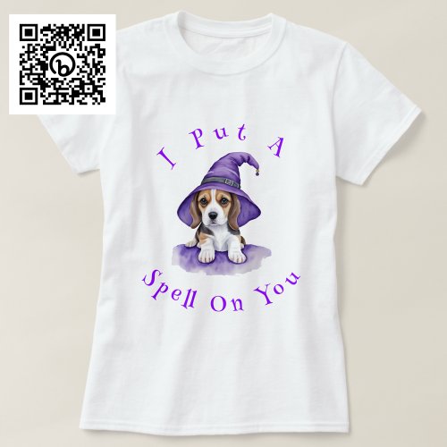 I Put A Spell On You Beagle Witch T_Shirt