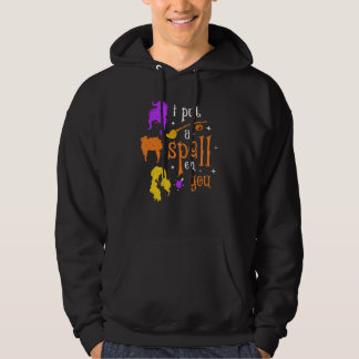 I Put A Spell On You Broomstic Witch Sisters Hallo Hoodie