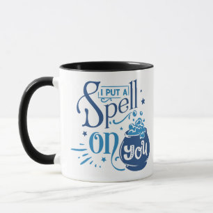 I Put a Spell on You Cauldron Blue Halloween Mug