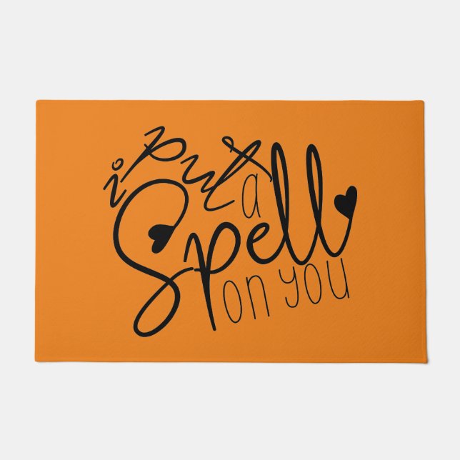 I put a spell on you door mat (Front)
