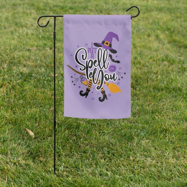 I Put A Spell On You Garden Flag (In SItu)