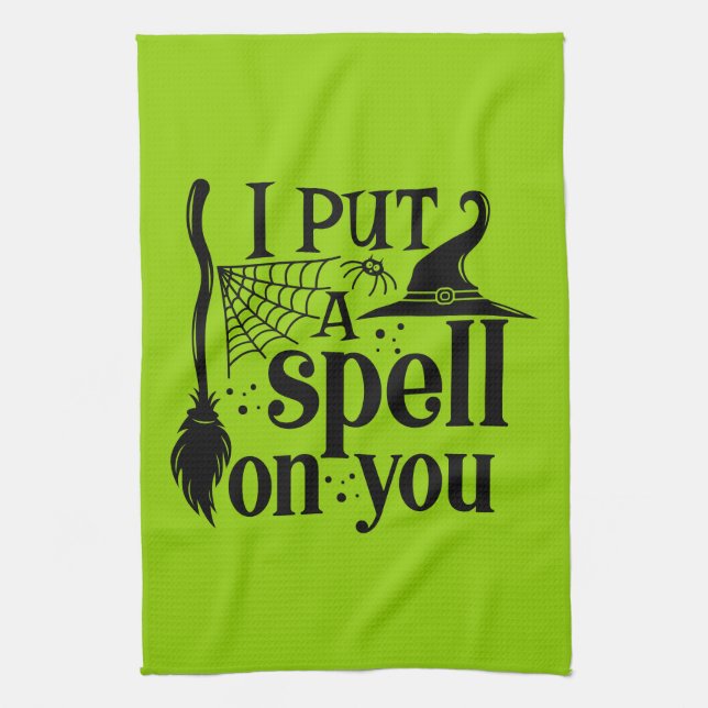 "I Put A Spell On You" Kitchen Towel (Vertical)