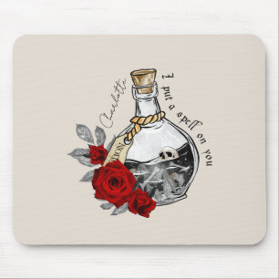 I Put A Spell On You – Love Potion with Skulls Mouse Pad