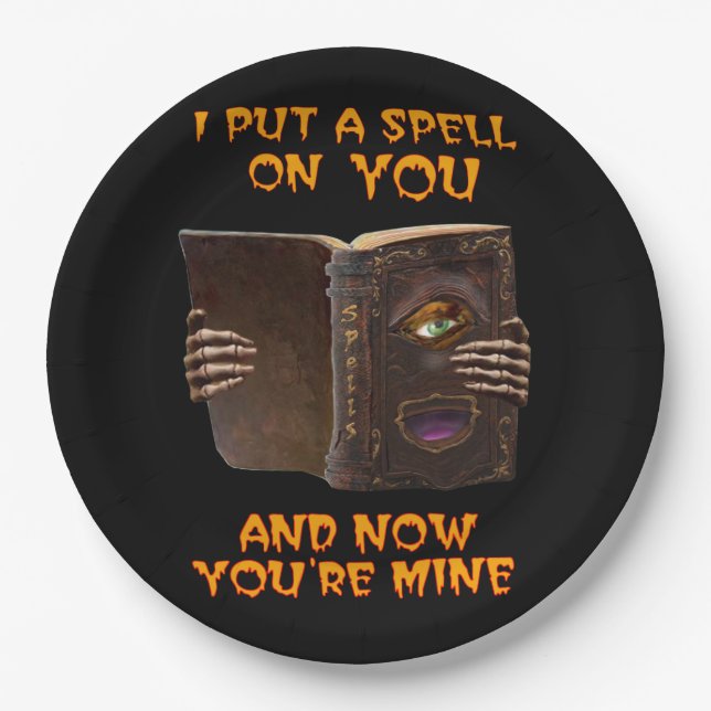 I PUT A SPELL ON YOU PAPER PLATES (Front)