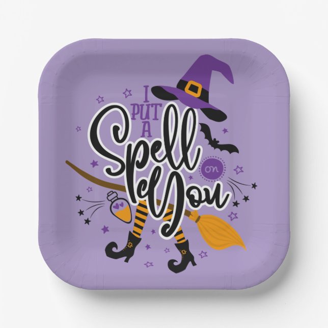 I Put A Spell On You Paper Plates (Front)