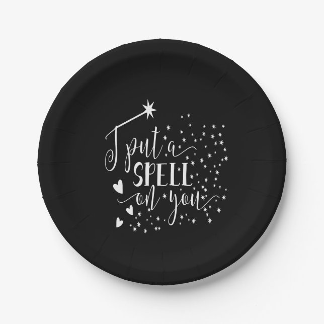 i put a spell on you paper plates (Front)