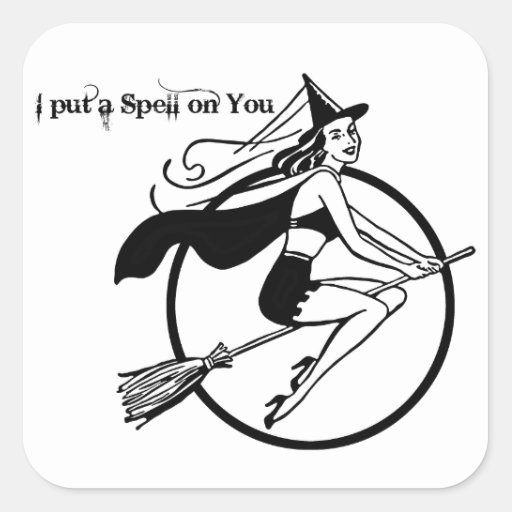 I Put a Spell on You Square Sticker | Zazzle