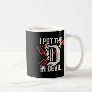 I Put D In Devil Matching Couple Funny Halloween Coffee Mug