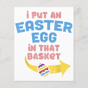 I Put Easter Egg In Basket Funny Pregnancy Announc