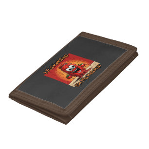I Put Ketchup On My Ketchup, funny, cartoon Tri-fold Wallet
