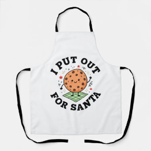 I Put Out For Santa Cookie Christmas Apron