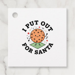 I Put Out For Santa Cookie Christmas Favor Tags