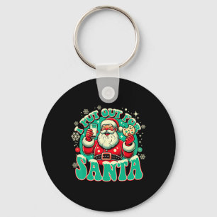 I Put Out For Santa Funny Adult Christmas For Fami Keychain