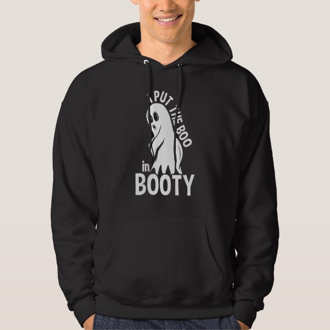 I Put The Boo In Booty Ghost Halloween Hoodie (Front)
