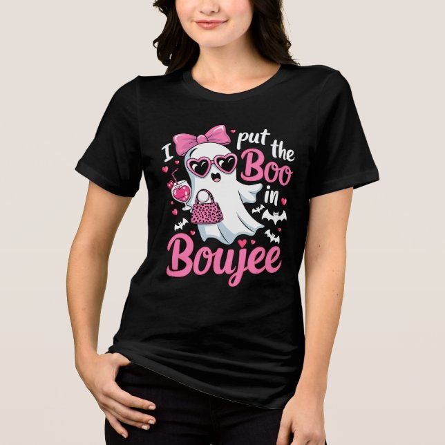 I put the Boo in Boujee gift Tri-Blend Shirt (Front)