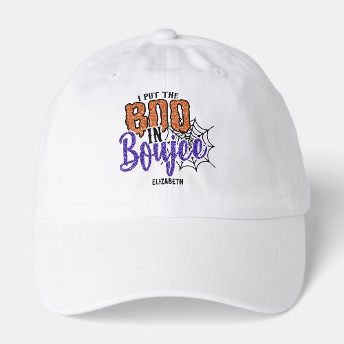 I Put the Boo in Boujee Halloween Bachelorette Hat