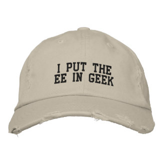 I Put the EE in GEEK Embroidered Baseball Cap