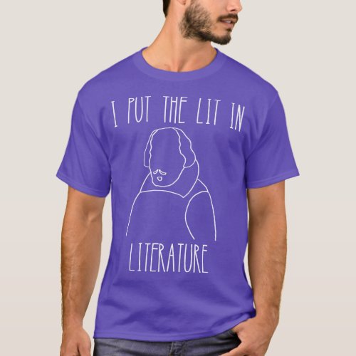 I put the lit in literature funny books lover slog T_Shirt